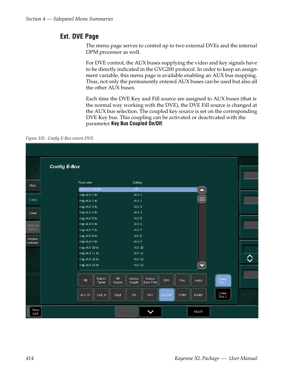 Grass Valley Kayenne XL Package v.7.0.4 User Manual | Page 416 / 663