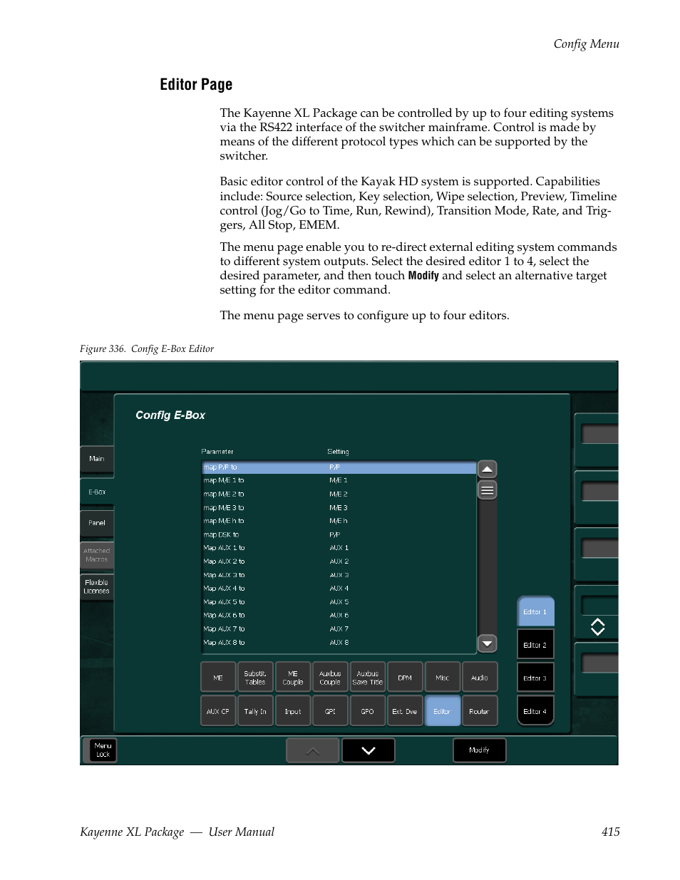 Grass Valley Kayenne XL Package v.7.0.4 User Manual | Page 417 / 663