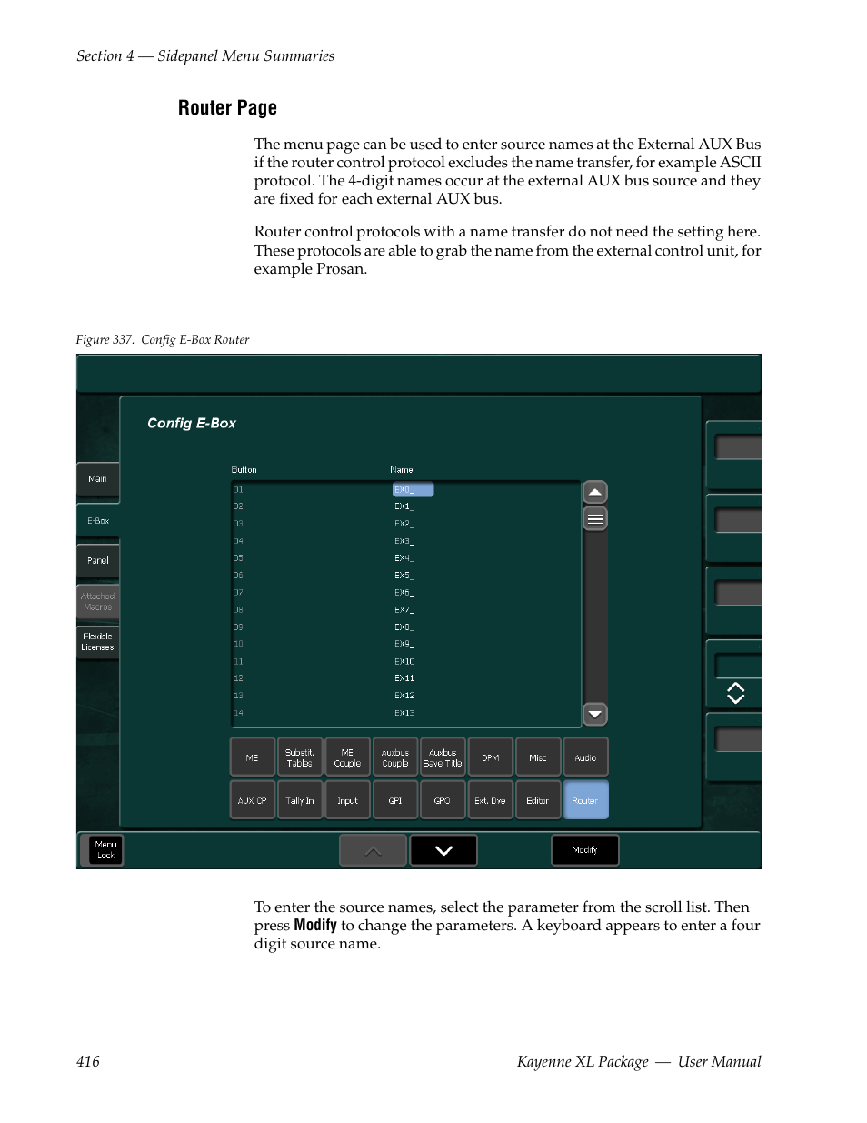 Grass Valley Kayenne XL Package v.7.0.4 User Manual | Page 418 / 663