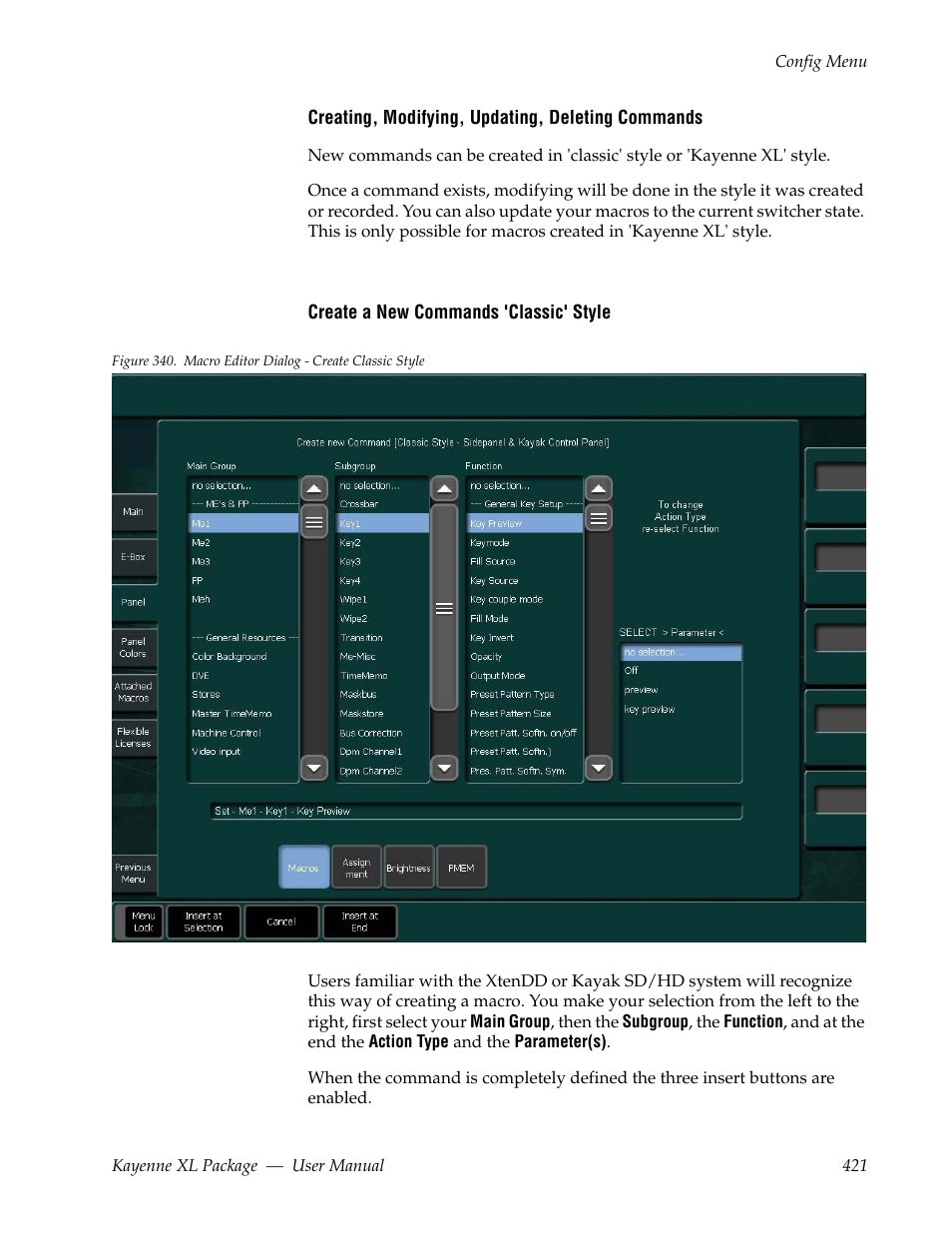 Grass Valley Kayenne XL Package v.7.0.4 User Manual | Page 423 / 663