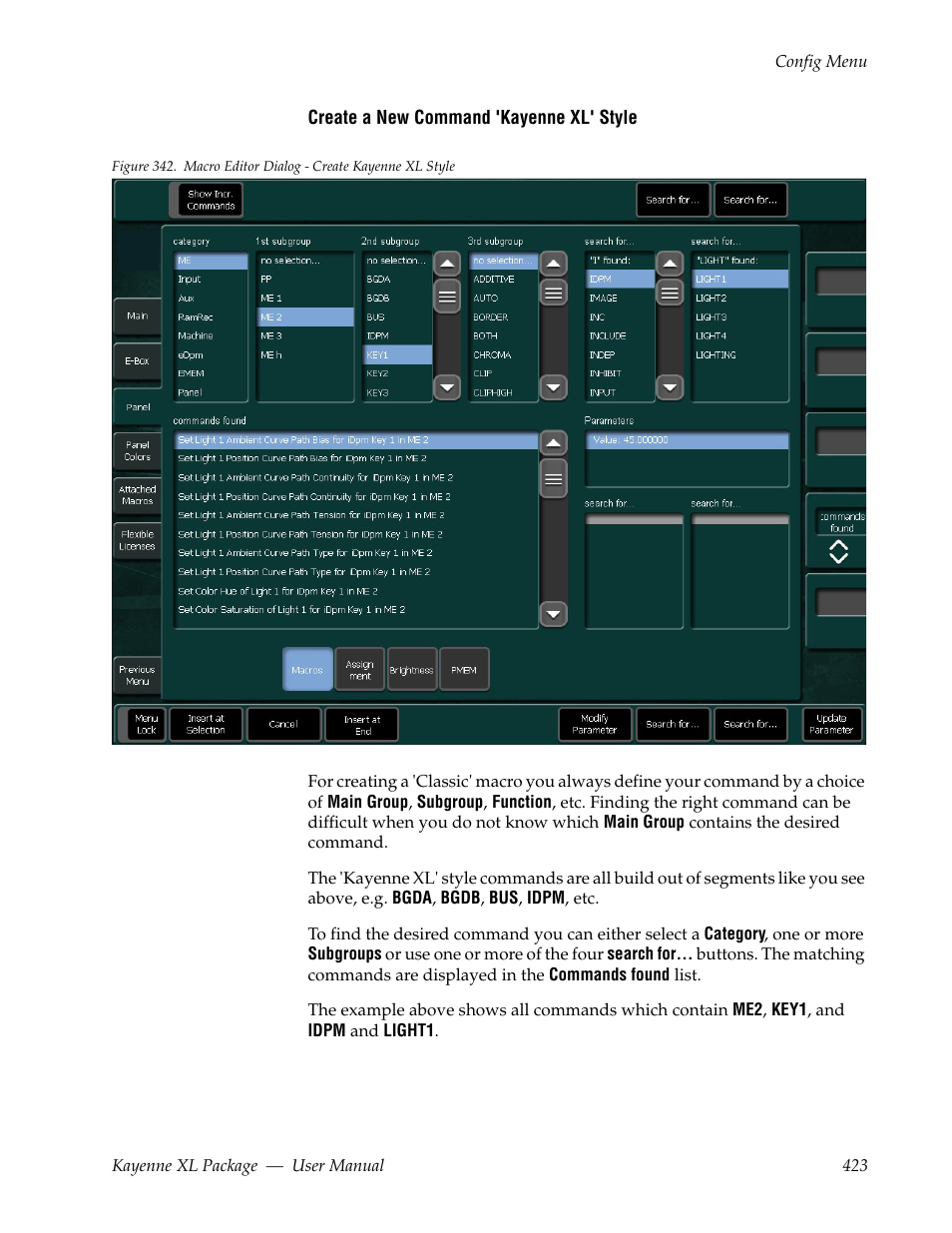 Grass Valley Kayenne XL Package v.7.0.4 User Manual | Page 425 / 663