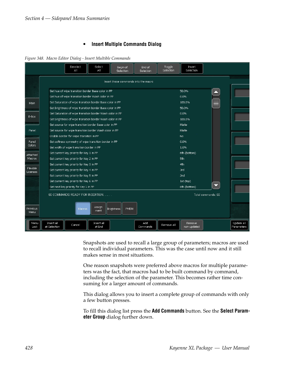 Grass Valley Kayenne XL Package v.7.0.4 User Manual | Page 430 / 663