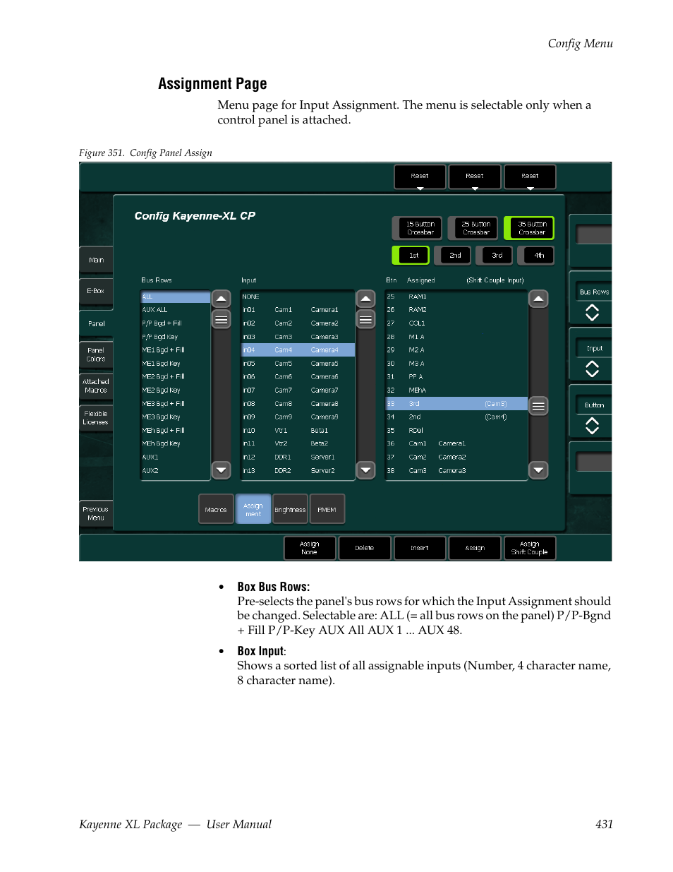 Fer to | Grass Valley Kayenne XL Package v.7.0.4 User Manual | Page 433 / 663