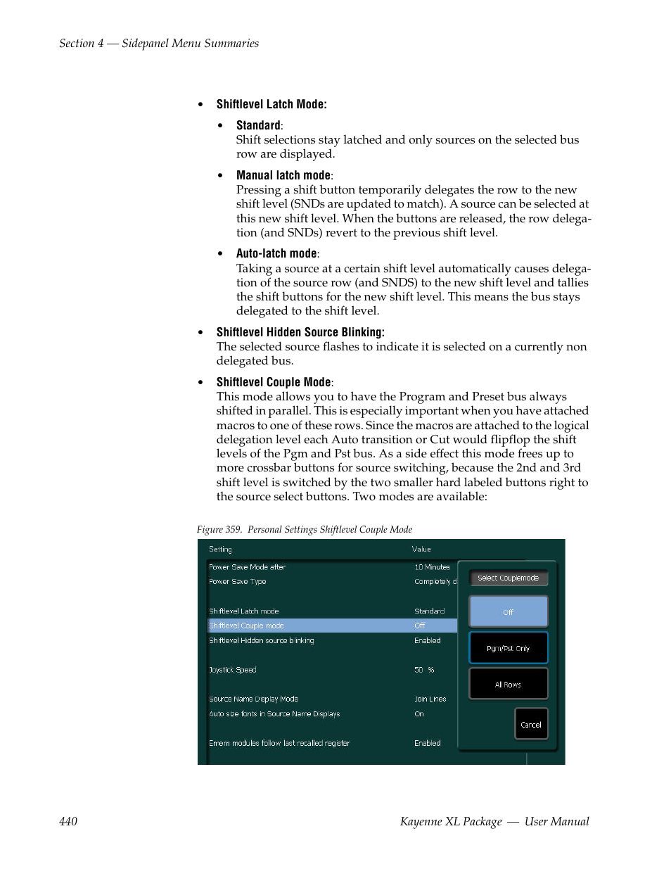 Grass Valley Kayenne XL Package v.7.0.4 User Manual | Page 442 / 663