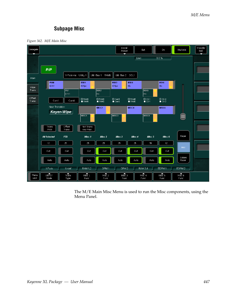 Grass Valley Kayenne XL Package v.7.0.4 User Manual | Page 449 / 663