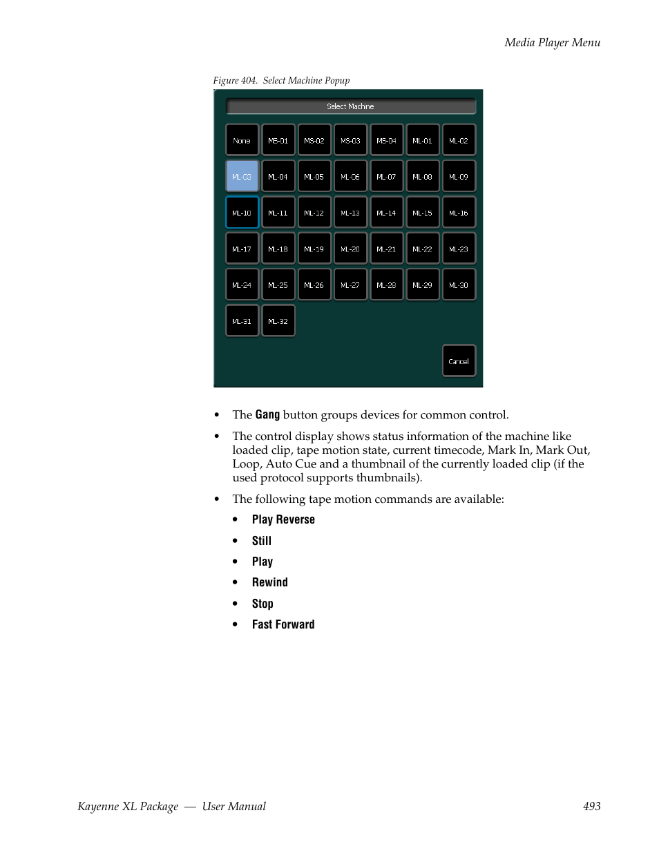 Grass Valley Kayenne XL Package v.7.0.4 User Manual | Page 495 / 663