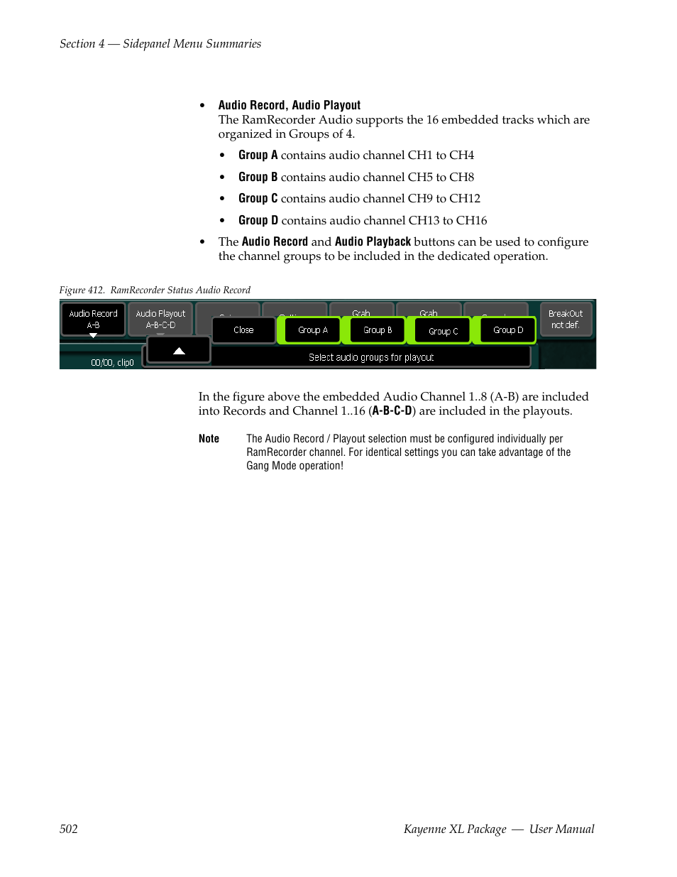 Grass Valley Kayenne XL Package v.7.0.4 User Manual | Page 504 / 663