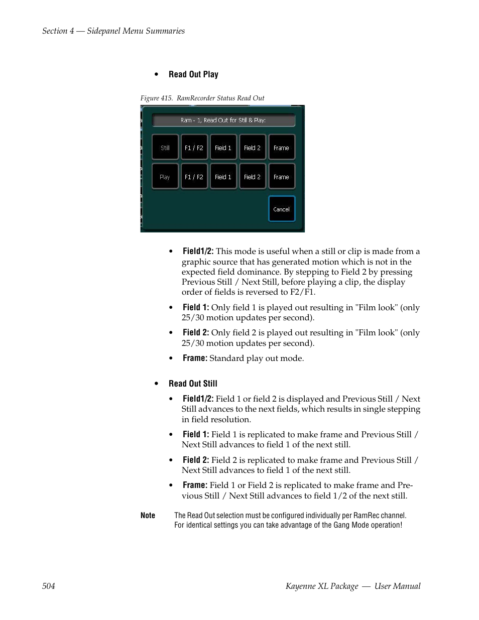 Grass Valley Kayenne XL Package v.7.0.4 User Manual | Page 506 / 663