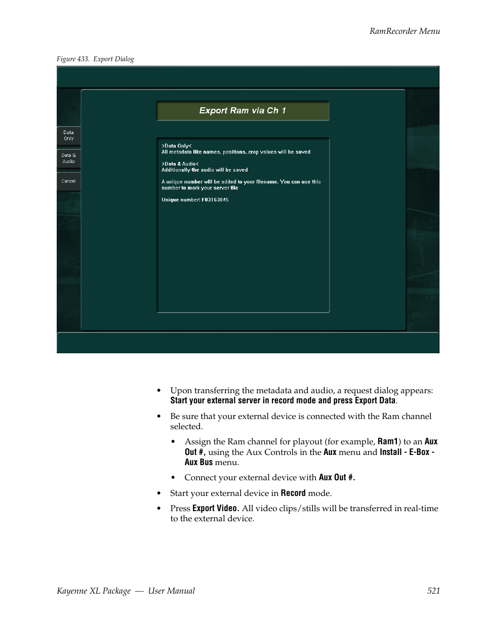 Grass Valley Kayenne XL Package v.7.0.4 User Manual | Page 523 / 663