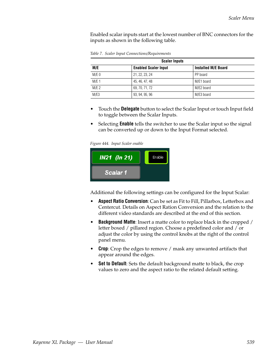 Grass Valley Kayenne XL Package v.7.0.4 User Manual | Page 541 / 663