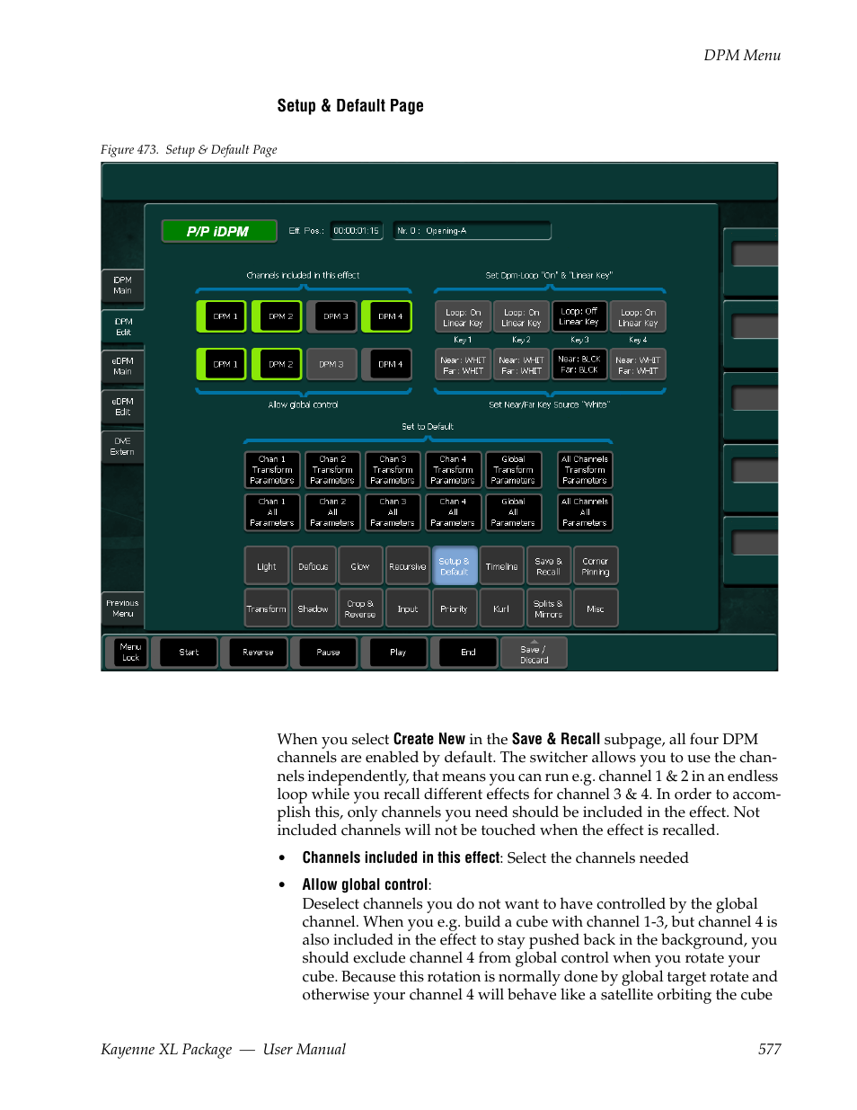 Grass Valley Kayenne XL Package v.7.0.4 User Manual | Page 579 / 663