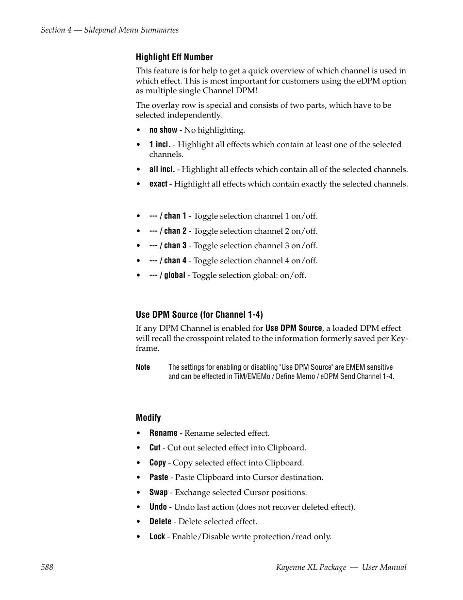 Grass Valley Kayenne XL Package v.7.0.4 User Manual | Page 590 / 663