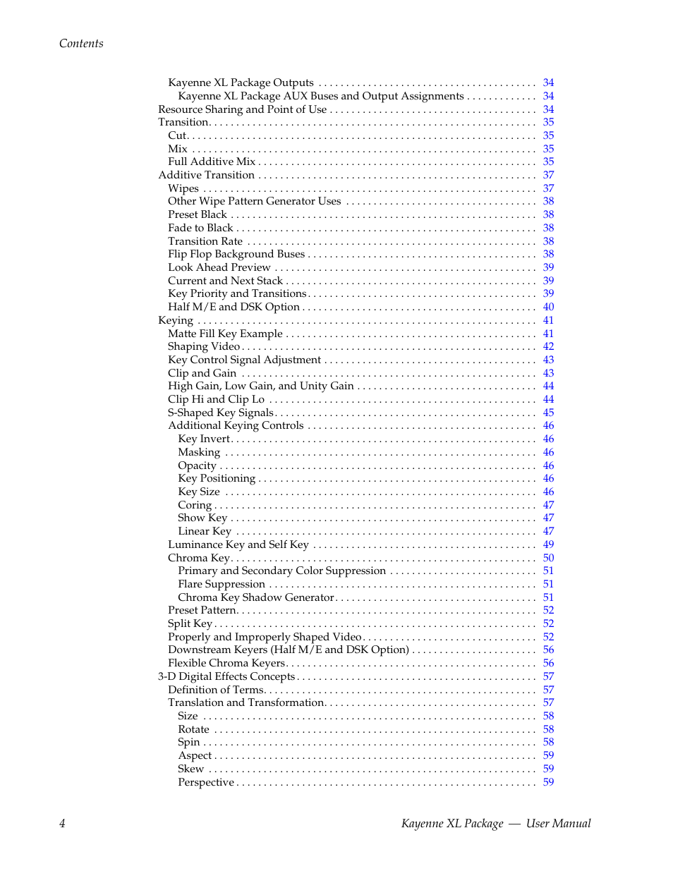 Grass Valley Kayenne XL Package v.7.0.4 User Manual | Page 6 / 663