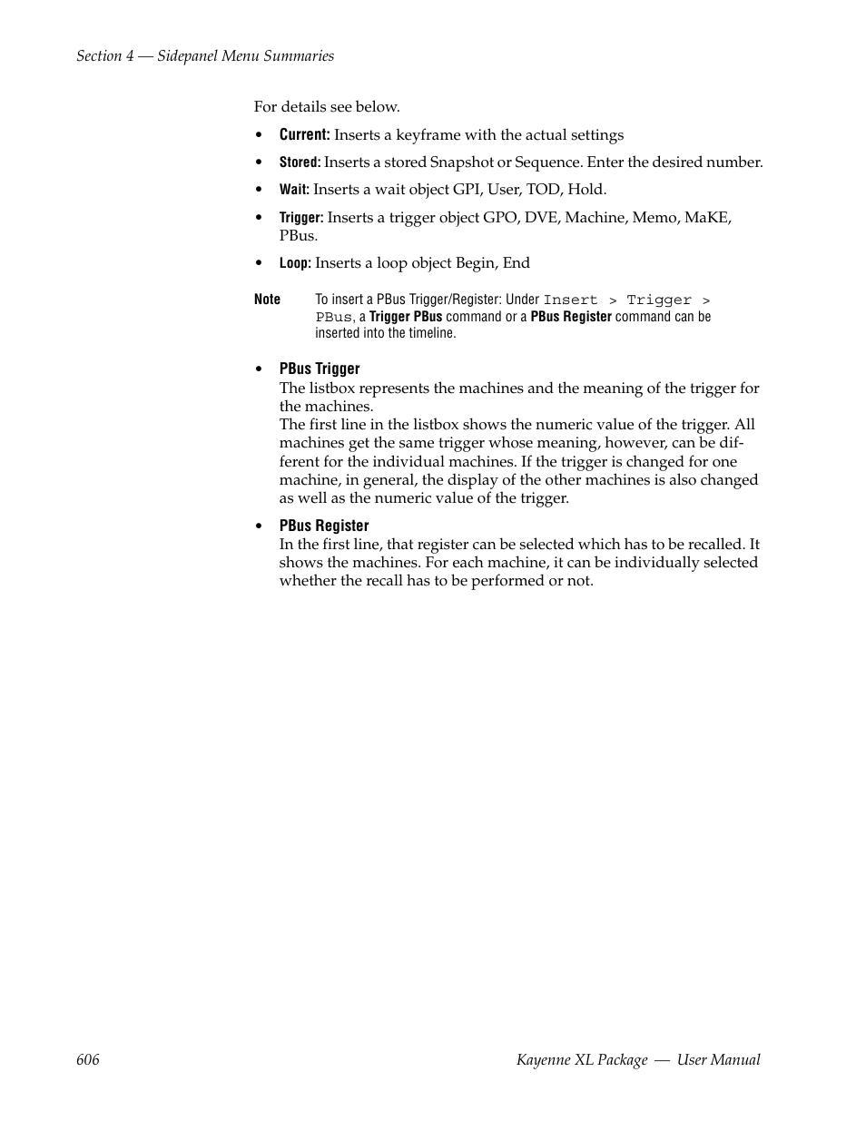 Grass Valley Kayenne XL Package v.7.0.4 User Manual | Page 608 / 663