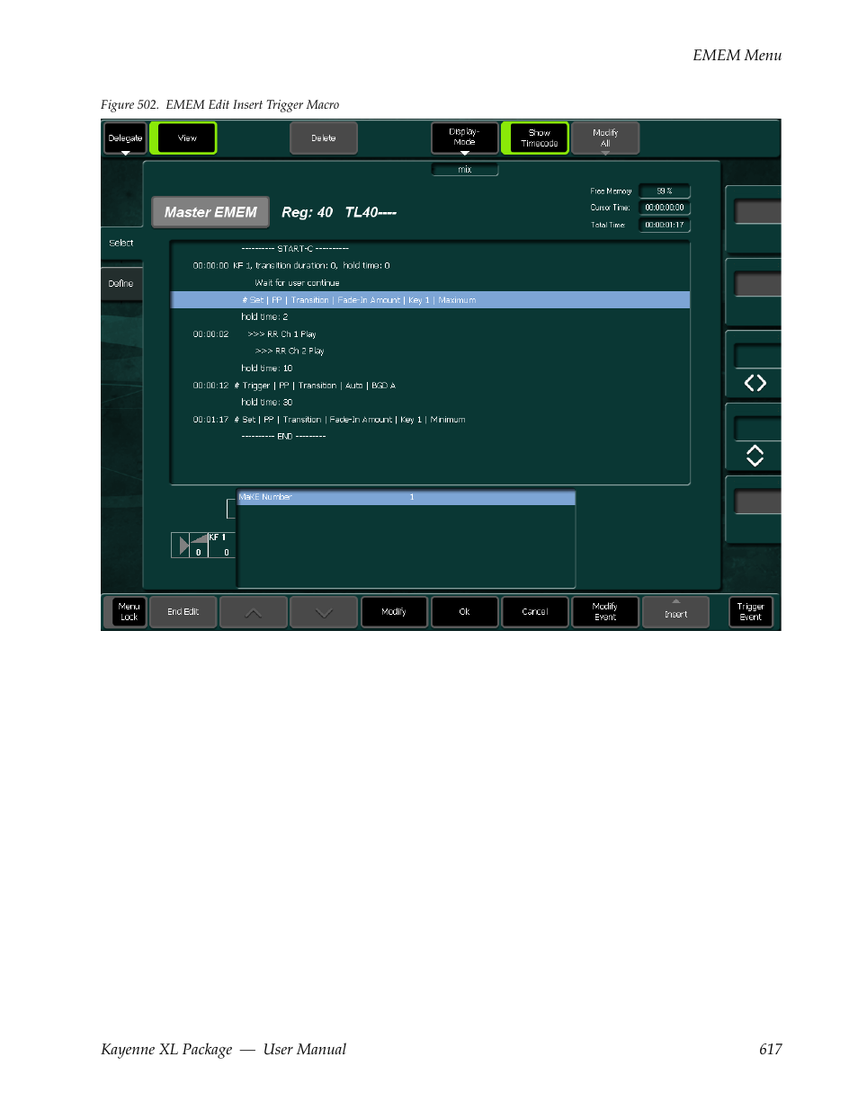 Grass Valley Kayenne XL Package v.7.0.4 User Manual | Page 619 / 663