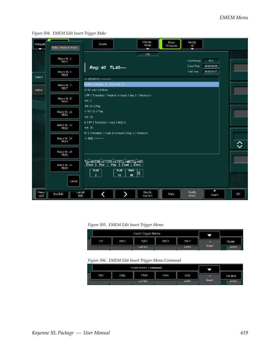 Grass Valley Kayenne XL Package v.7.0.4 User Manual | Page 621 / 663