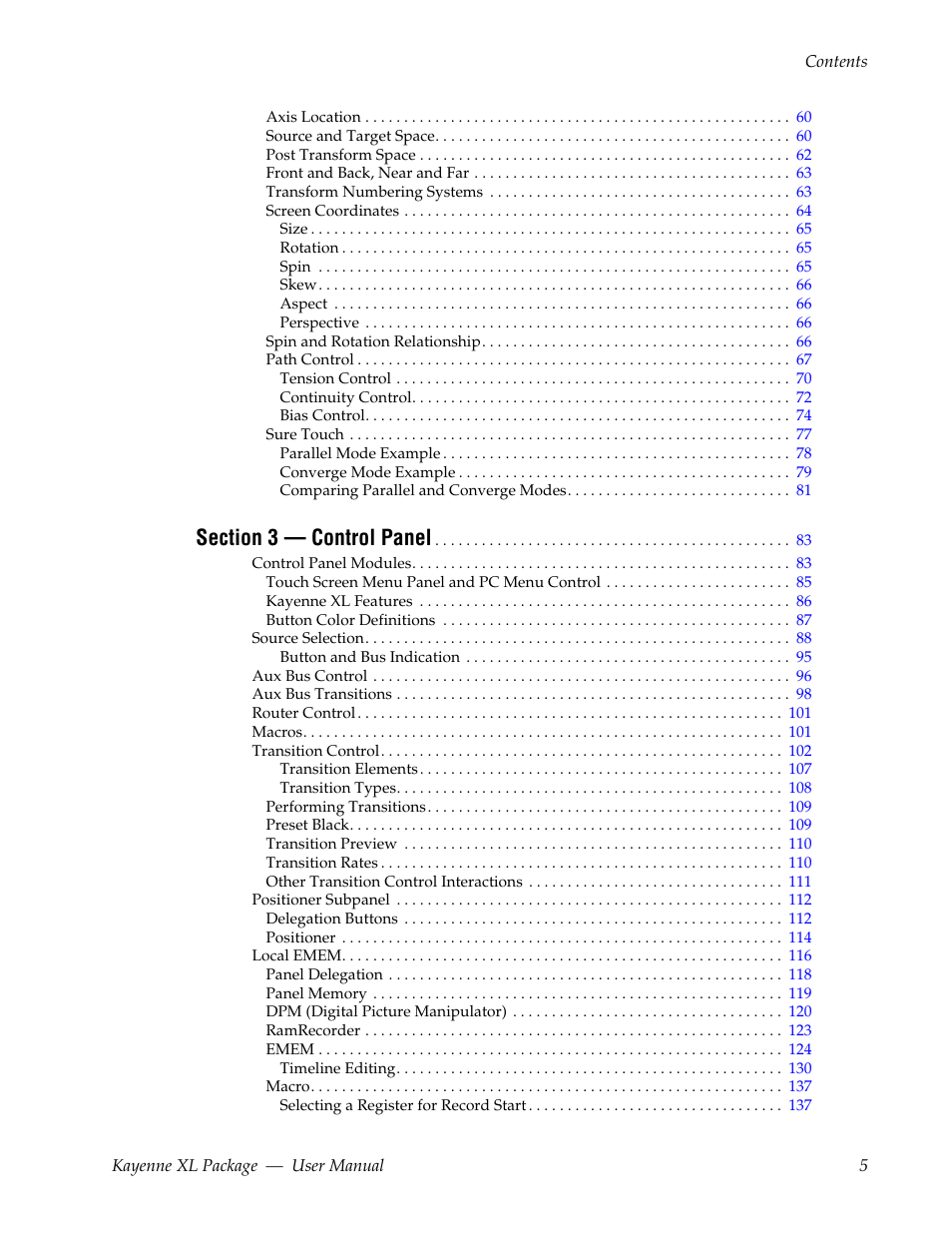 Grass Valley Kayenne XL Package v.7.0.4 User Manual | Page 7 / 663