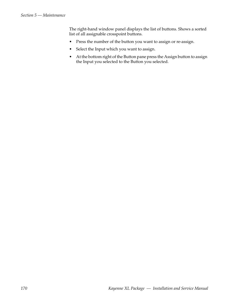 Grass Valley Kayenne XL Package Installation v.7.0.4 User Manual | Page 170 / 198