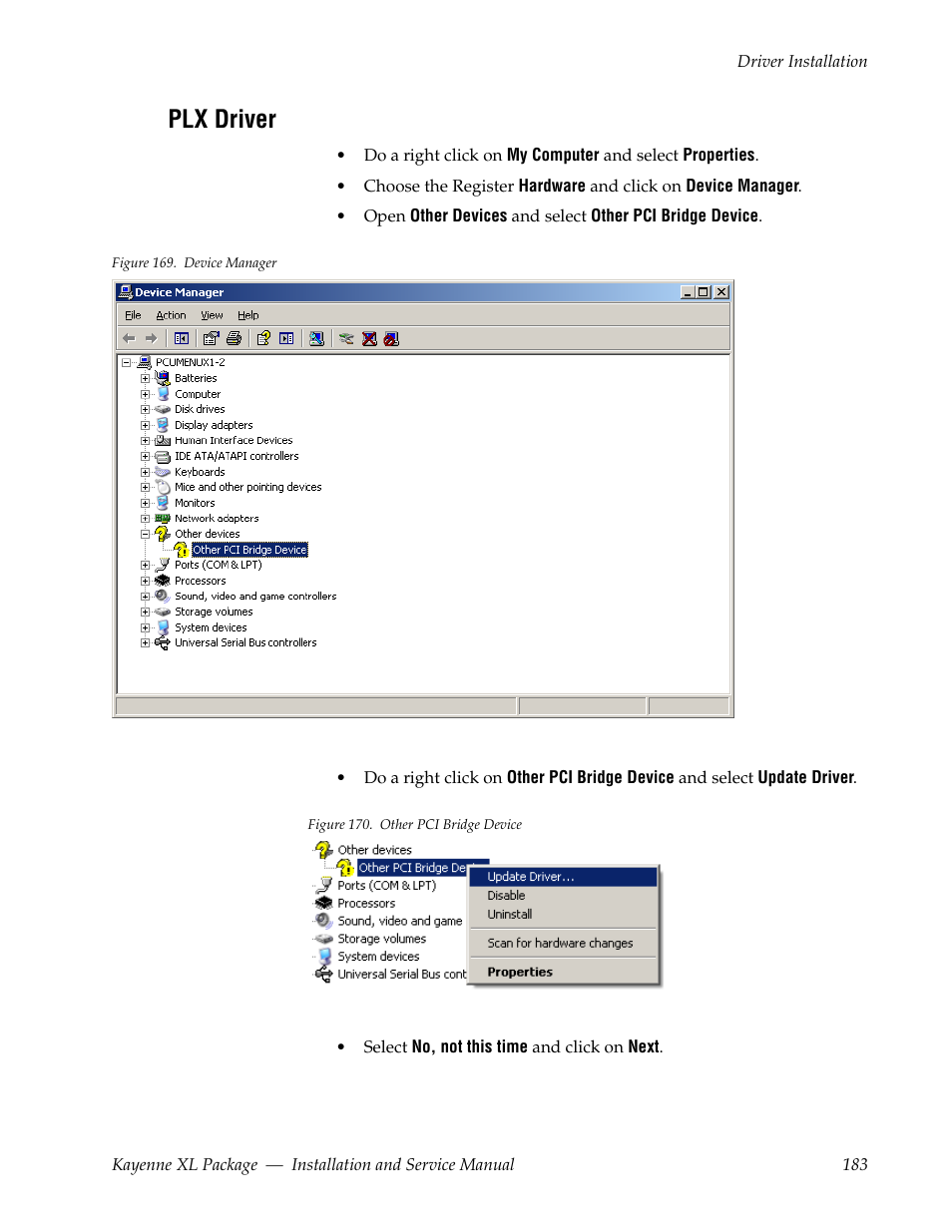 Plx driver | Grass Valley Kayenne XL Package Installation v.7.0.4 User Manual | Page 183 / 198