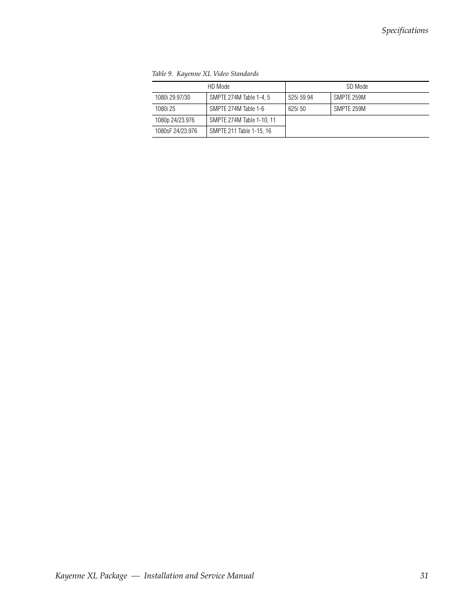 Grass Valley Kayenne XL Package Installation v.7.0.4 User Manual | Page 31 / 198