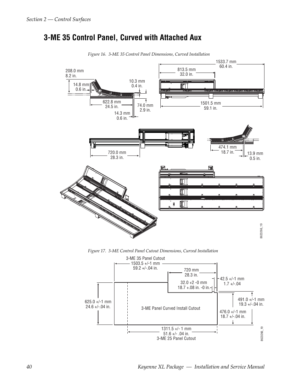 Me 35 control panel, curved with attached aux | Grass Valley Kayenne XL Package Installation v.7.0.4 User Manual | Page 40 / 198