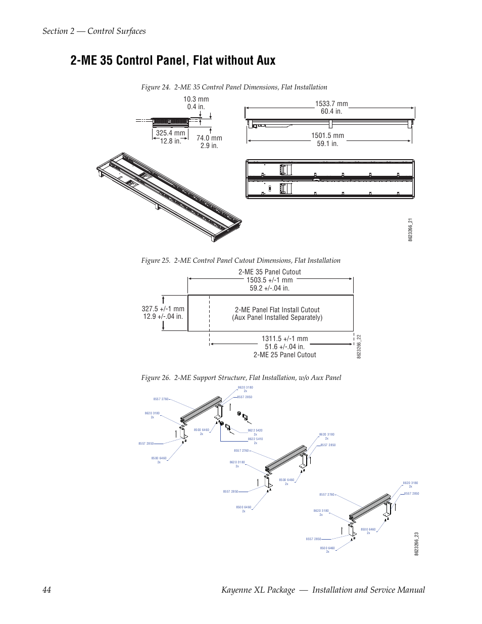 Me 35 control panel, flat without aux | Grass Valley Kayenne XL Package Installation v.7.0.4 User Manual | Page 44 / 198