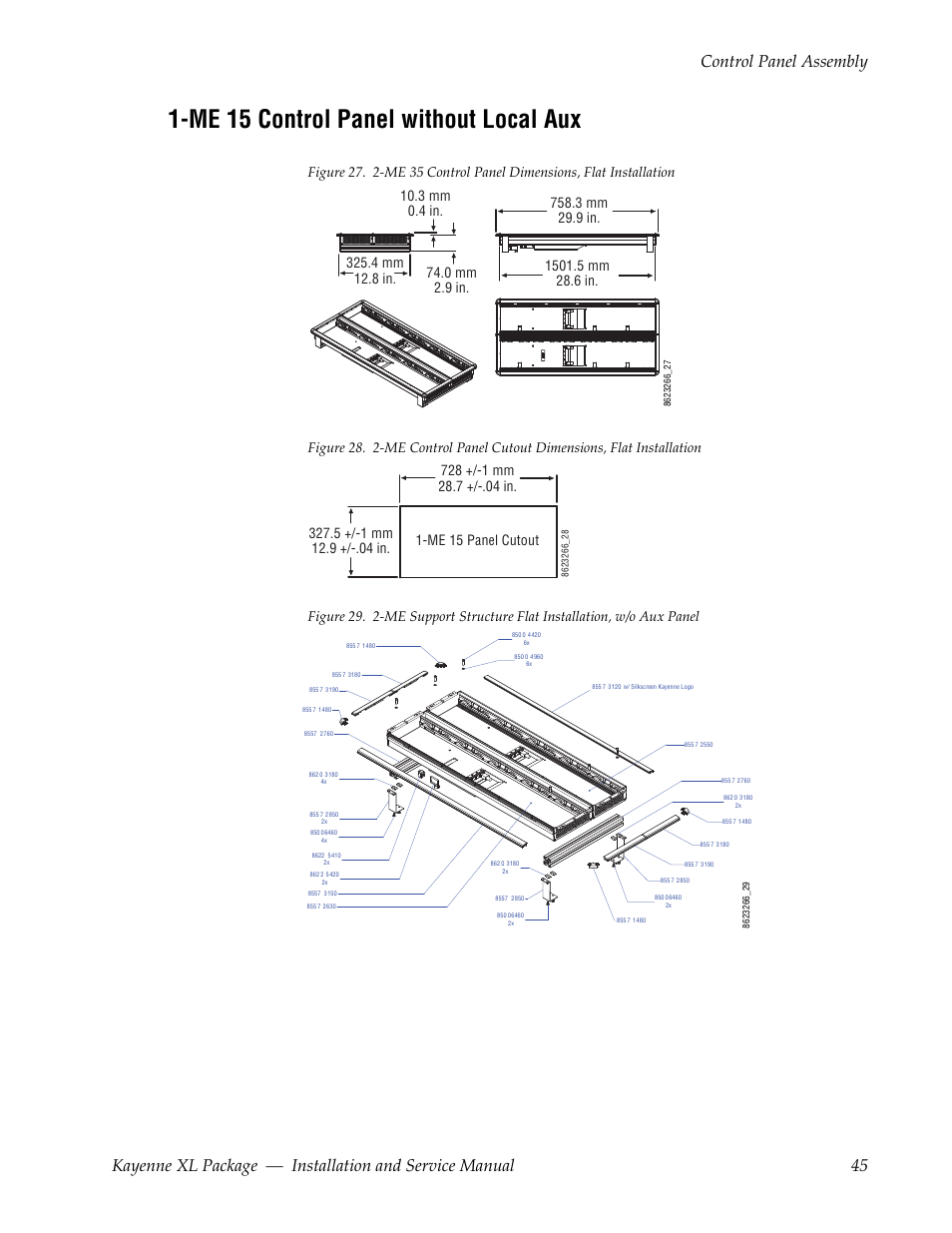 Me 15 control panel without local aux | Grass Valley Kayenne XL Package Installation v.7.0.4 User Manual | Page 45 / 198