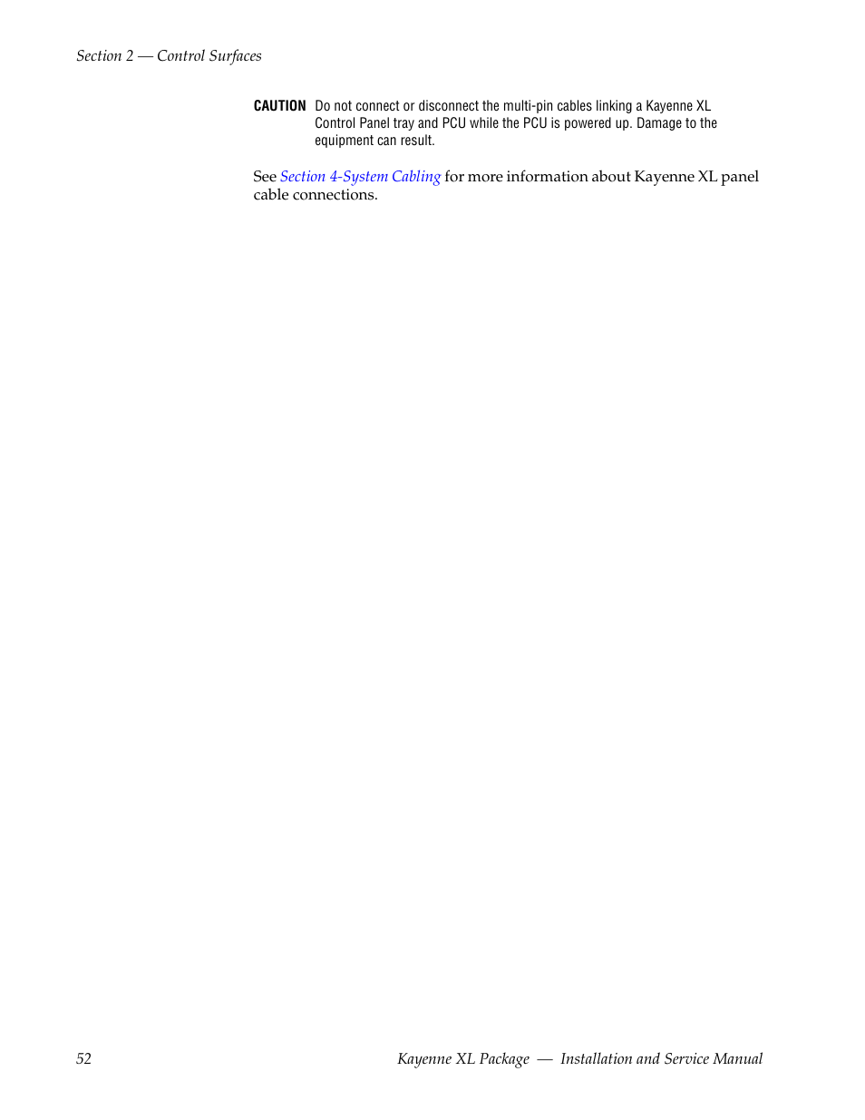 Grass Valley Kayenne XL Package Installation v.7.0.4 User Manual | Page 52 / 198