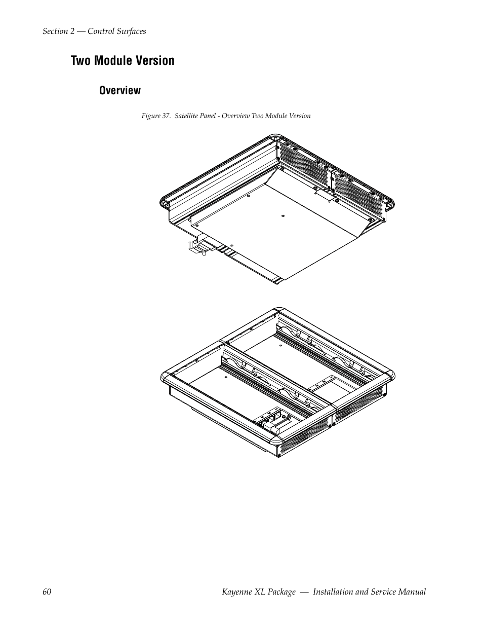 Two module version, Overview | Grass Valley Kayenne XL Package Installation v.7.0.4 User Manual | Page 60 / 198