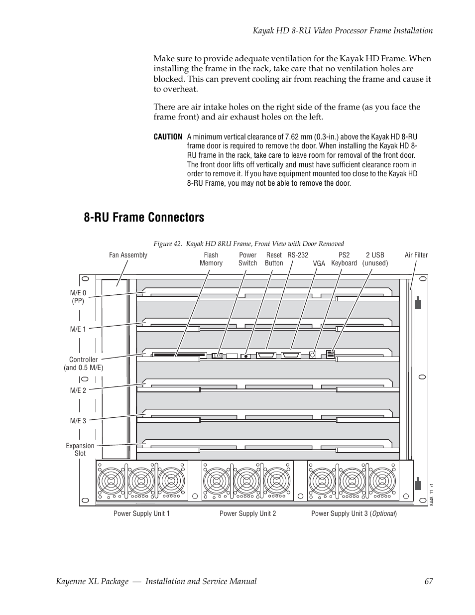 Ru frame connectors | Grass Valley Kayenne XL Package Installation v.7.0.4 User Manual | Page 67 / 198