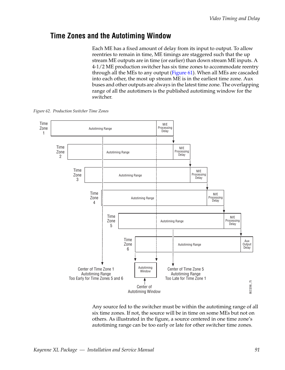 Time zones and the autotiming window | Grass Valley Kayenne XL Package Installation v.7.0.4 User Manual | Page 91 / 198