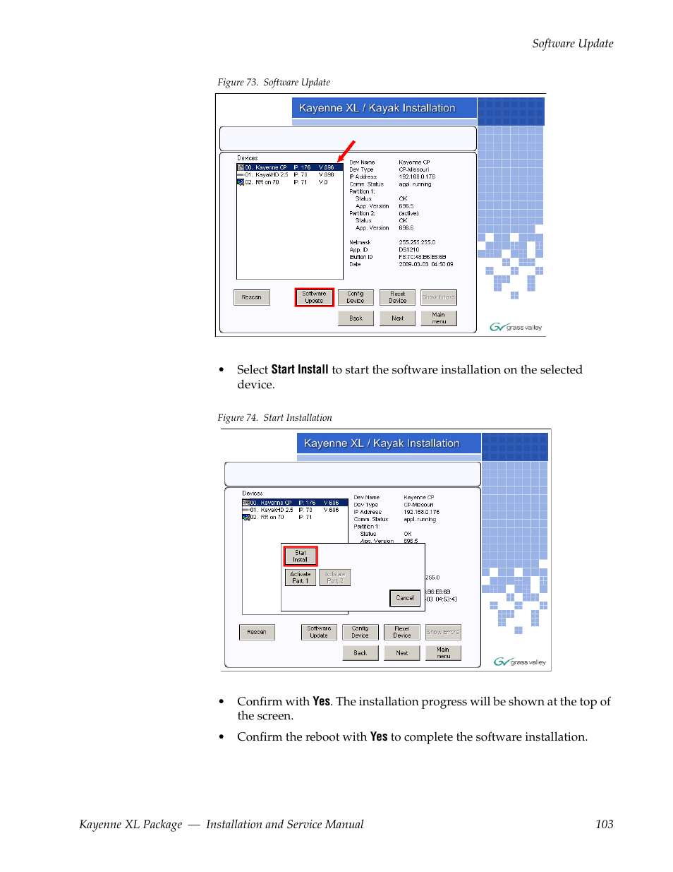 Grass Valley Kayenne XL Package Installation v.7.0.2 User Manual | Page 103 / 164