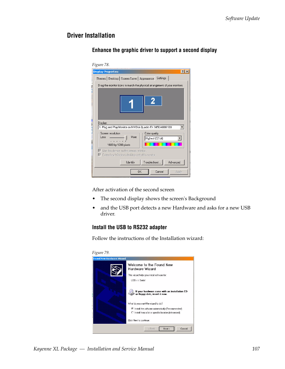 Driver installation | Grass Valley Kayenne XL Package Installation v.7.0.2 User Manual | Page 107 / 164