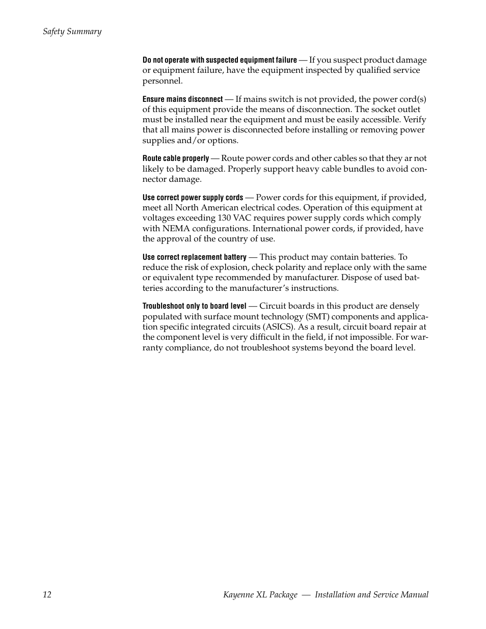 Grass Valley Kayenne XL Package Installation v.7.0.2 User Manual | Page 12 / 164