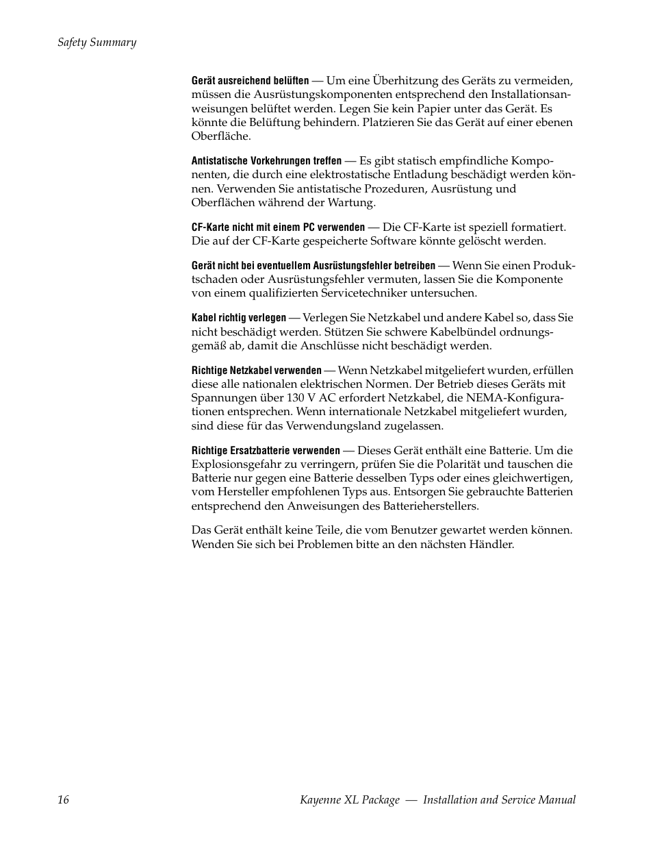 Grass Valley Kayenne XL Package Installation v.7.0.2 User Manual | Page 16 / 164