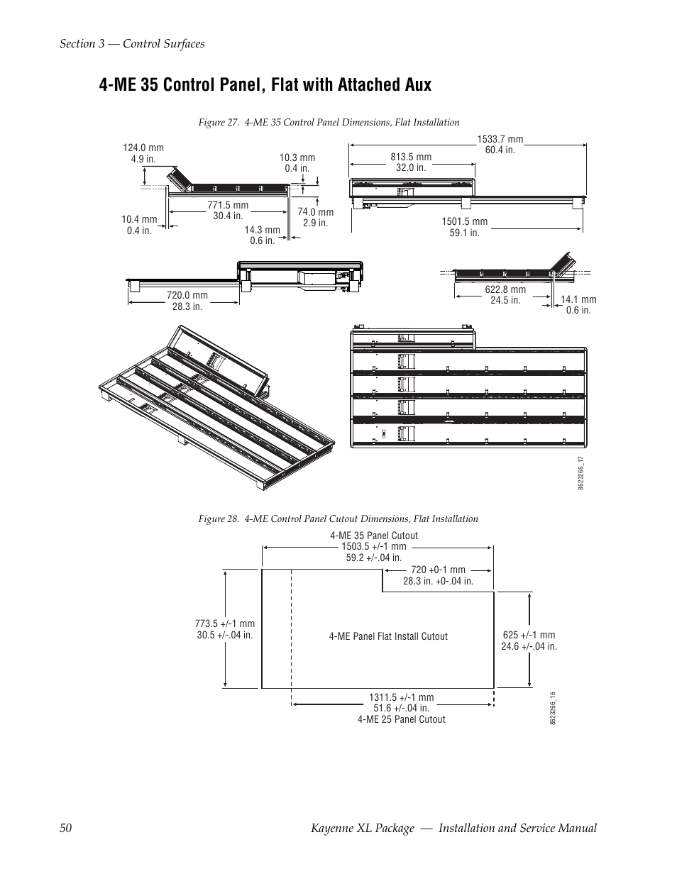 Me 35 control panel, flat with attached aux | Grass Valley Kayenne XL Package Installation v.7.0.2 User Manual | Page 50 / 164
