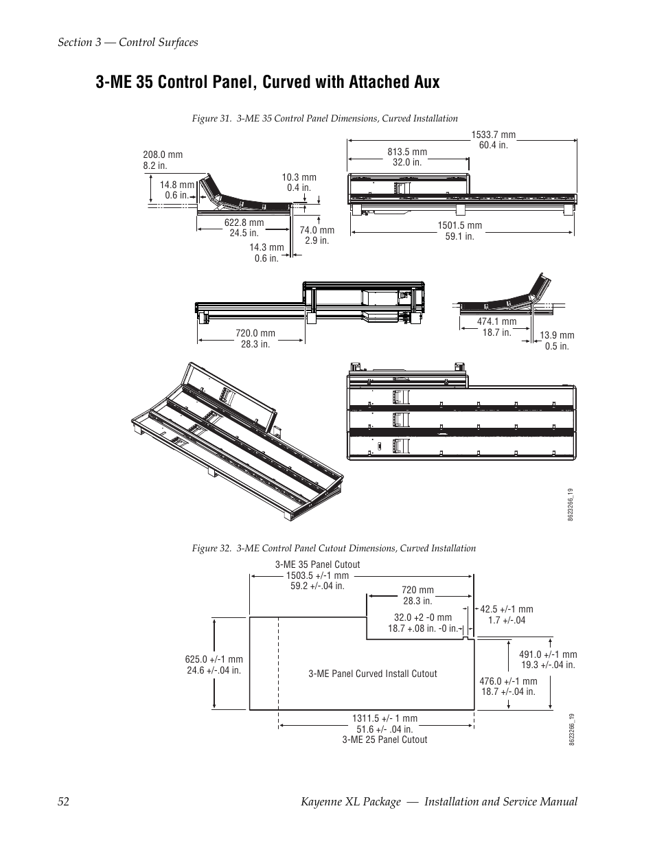 Me 35 control panel, curved with attached aux | Grass Valley Kayenne XL Package Installation v.7.0.2 User Manual | Page 52 / 164