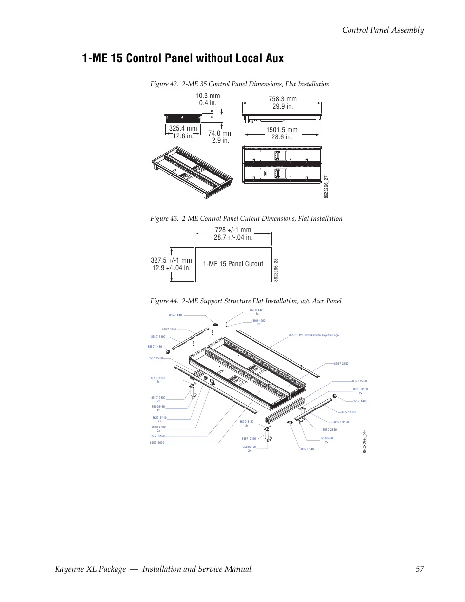 Me 15 control panel without local aux | Grass Valley Kayenne XL Package Installation v.7.0.2 User Manual | Page 57 / 164