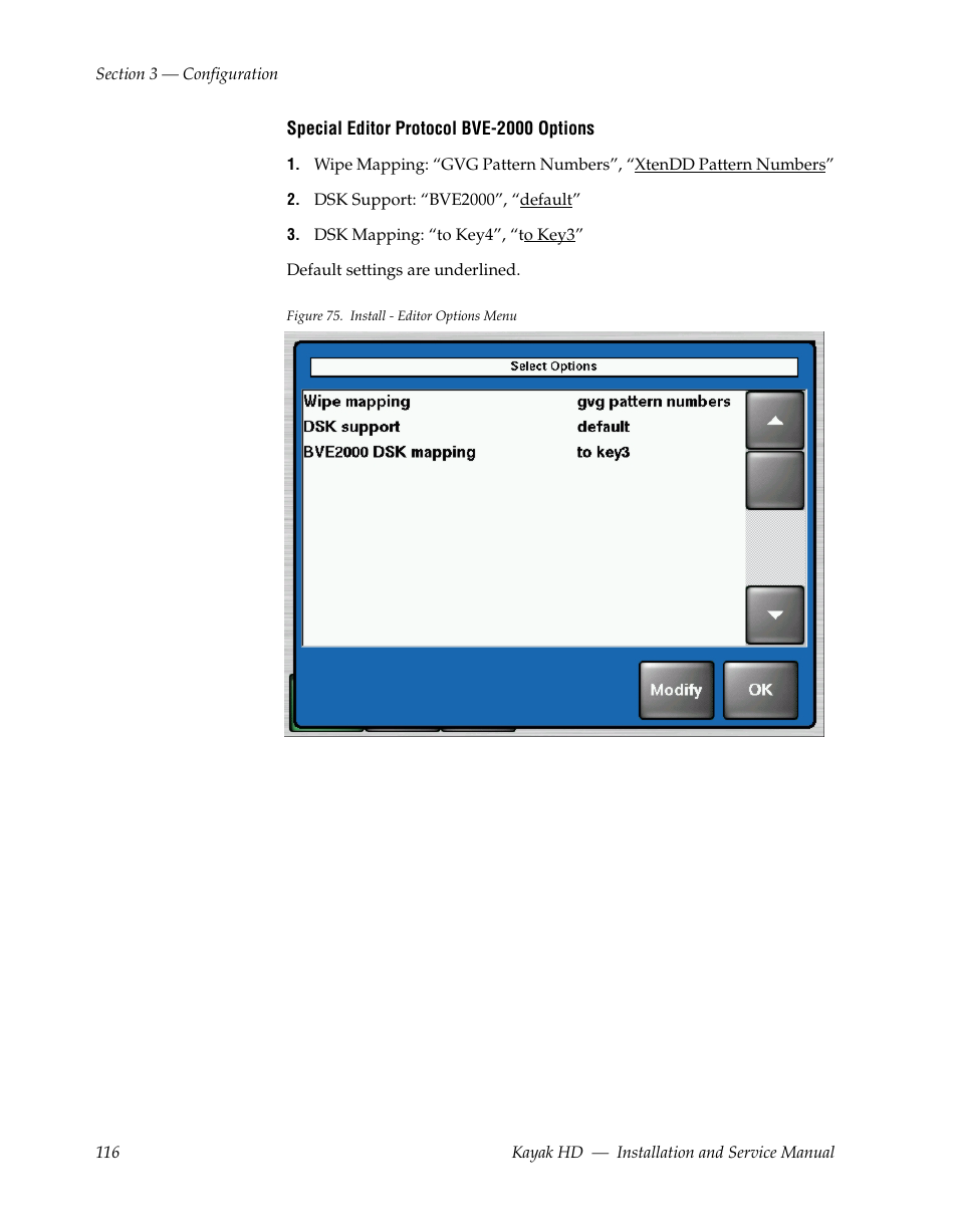 Grass Valley Kayak HD Installation v.6.8.8 User Manual | Page 116 / 184