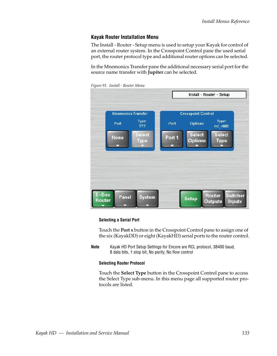 Grass Valley Kayak HD Installation v.6.8.8 User Manual | Page 133 / 184