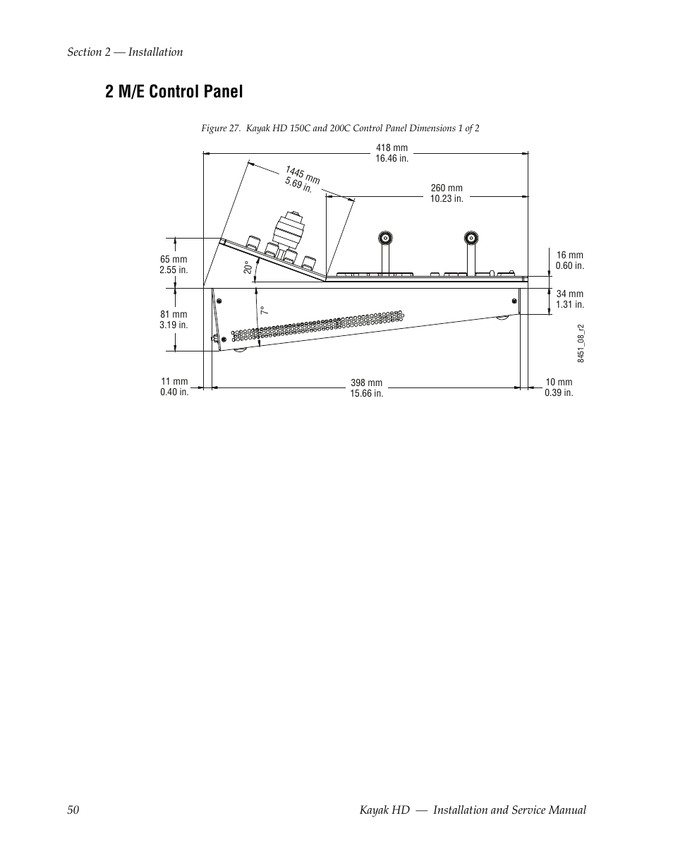 2 m/e control panel | Grass Valley Kayak HD Installation v.6.8.8 User Manual | Page 50 / 184