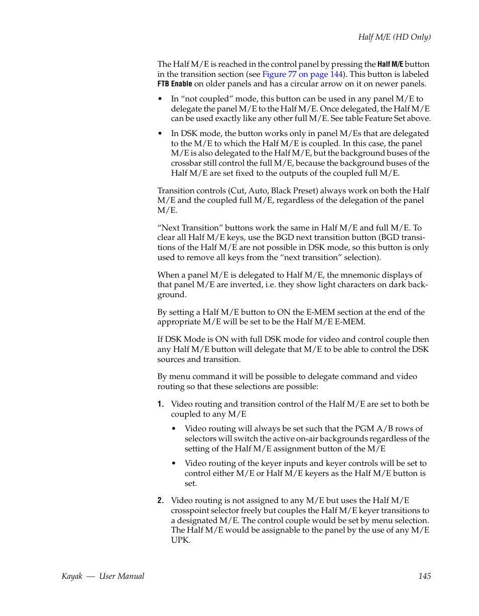 Grass Valley Kayak HD v.6.9.3 User Manual | Page 145 / 606