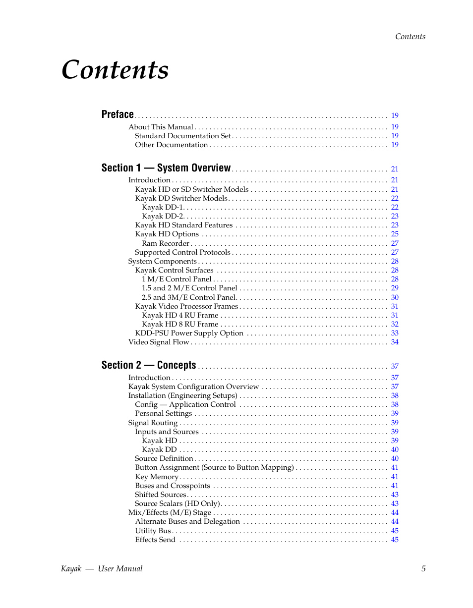Grass Valley Kayak HD v.6.9.3 User Manual | Page 5 / 606