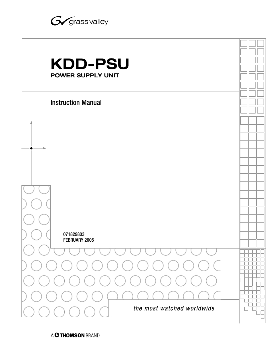 Grass Valley KDD-PSU User Manual | 36 pages