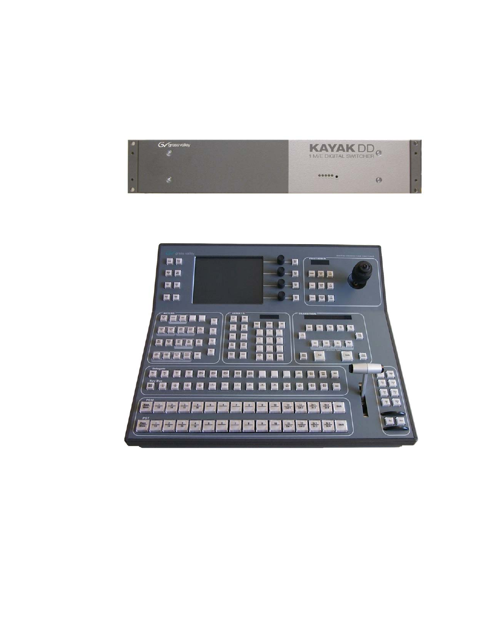 System components, Ystem, Omponents | Figure 1, Video processor frame and control panel, Figure 2, Control panel, 2 system components | Grass Valley KayakDD-1 Installation User Manual | Page 27 / 90