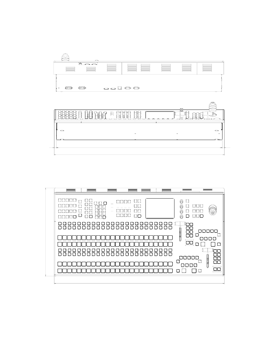 Figure 9, Kayakdd-2 control panel measurements 2 of 2 | Grass Valley KayakDD-2 v.6.7.1 User Manual | Page 42 / 95