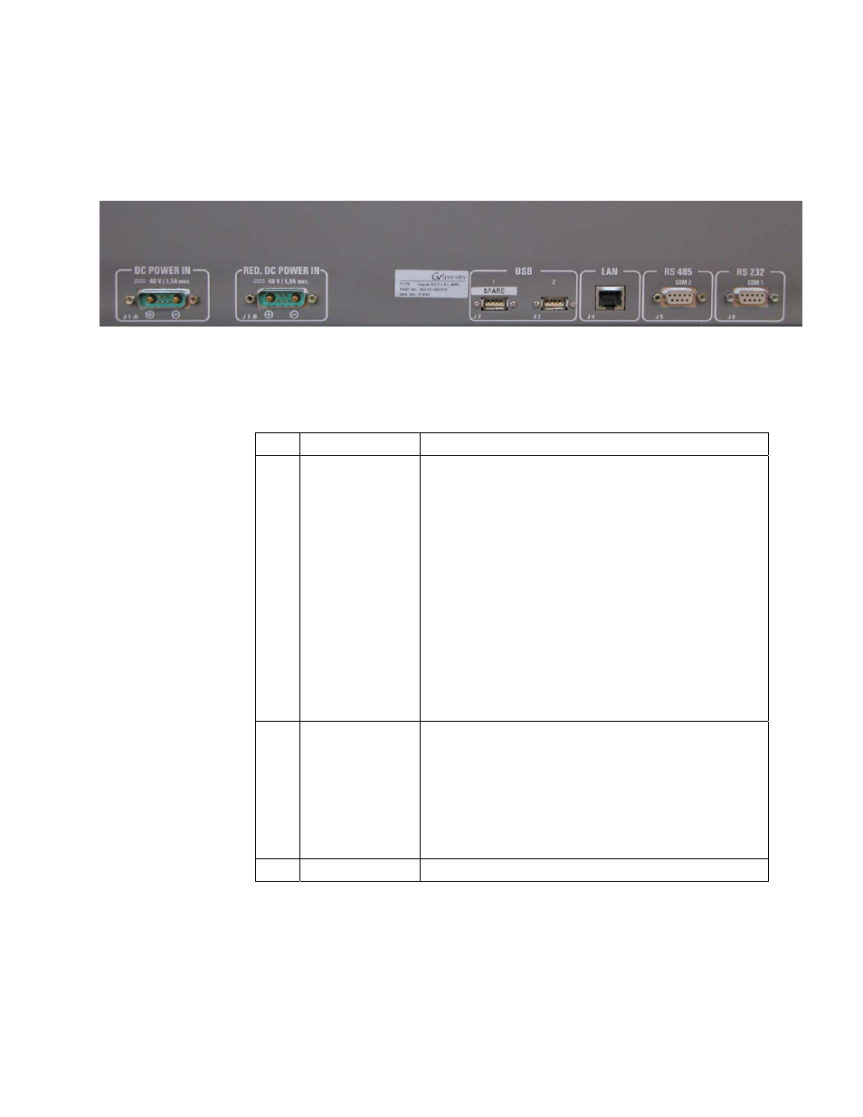 Control panel connectors, Figure 13, 4 control panel connectors | Grass Valley KayakDD-2 v.6.7.1 User Manual | Page 46 / 95