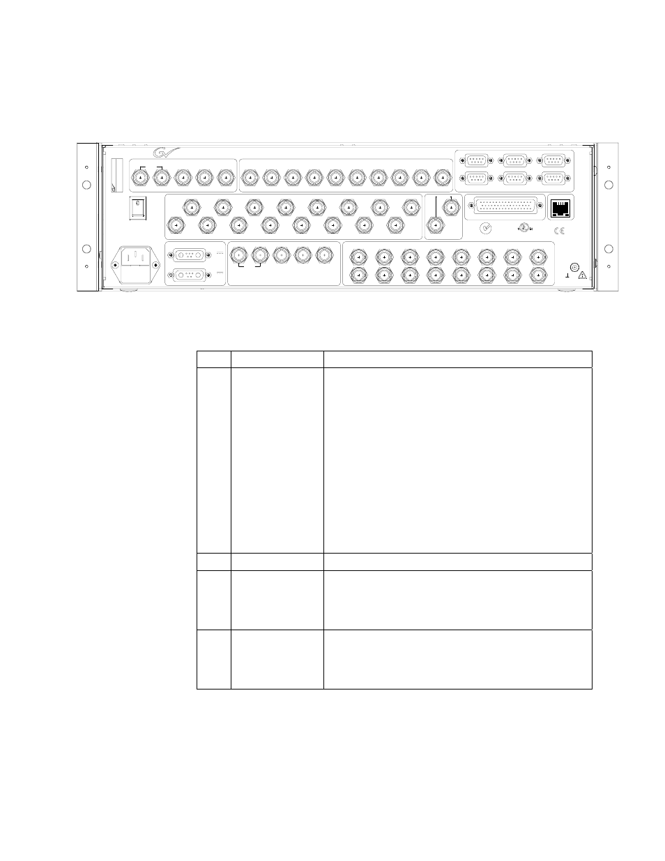 Processor frame connectors, Figure 14, Video processor frame connectors | 5 processor frame connectors, Kayakdd-2 digital production switcher | Grass Valley KayakDD-2 v.6.7.1 User Manual | Page 48 / 95