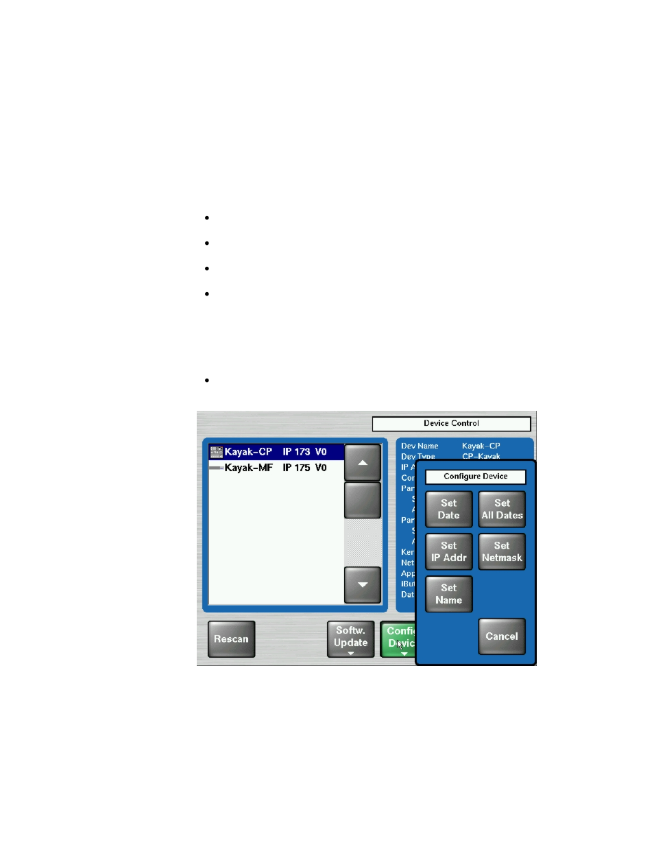 Device configuration, Configure device menu, Figure 26 | Configure devices, 3 device configuration | Grass Valley KayakDD-2 v.6.7.1 User Manual | Page 72 / 95