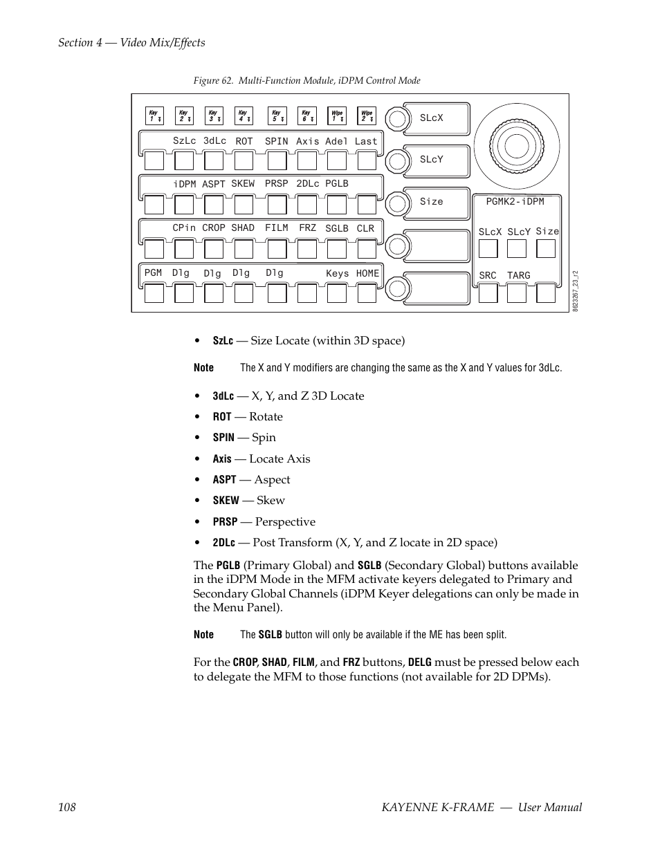 Grass Valley Kayenne K-Frame v.7.0 User Manual | Page 108 / 460